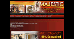 Desktop Screenshot of majesticcarpetcleaning.net